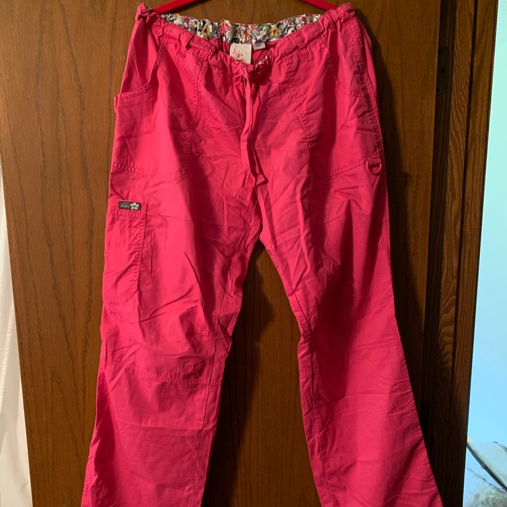 Pink scrub pants